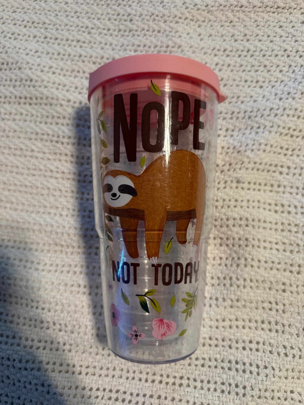 Nope not today sloth Tervis